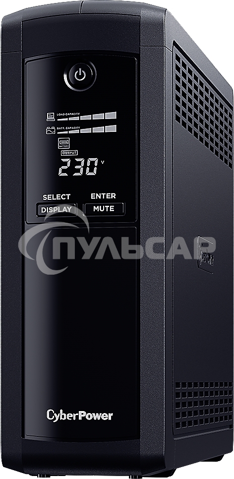 Источник бесперебойного питания UPS CyberPower VP1600ELCD Line-Interactive 1600VA/960W USB/RS-232/RJ11/45 (4 + 1 EURO)