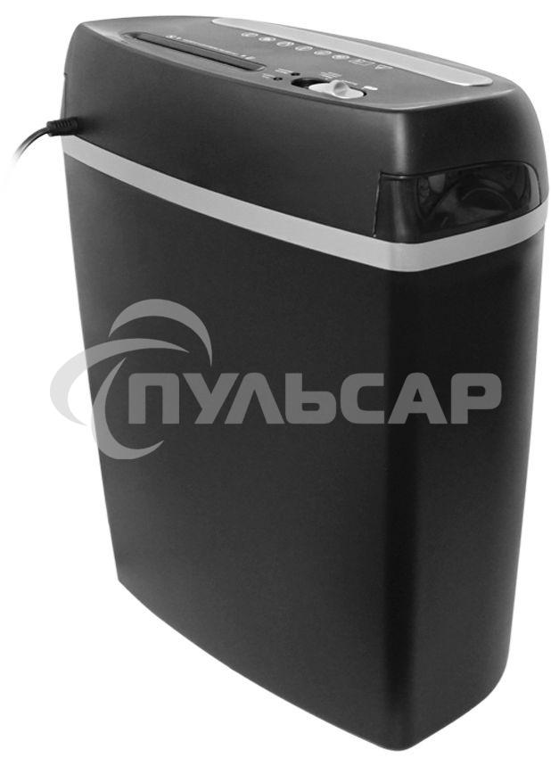 Шредер ГЕЛЕОС Уничтожитель документов УП23-4 DIN P-4 (4 ур-нь секр.), фрагмент 3,9х35мм, 14-16 лист (70г/м2), CD/пл.карты/скрепки/скобы, 23 л.