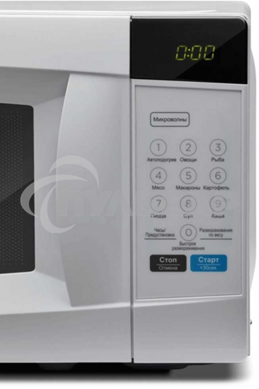 Микроволновая печь Midea EM720CKE белый, 20 л, 700 Вт, переключатели - сенсор