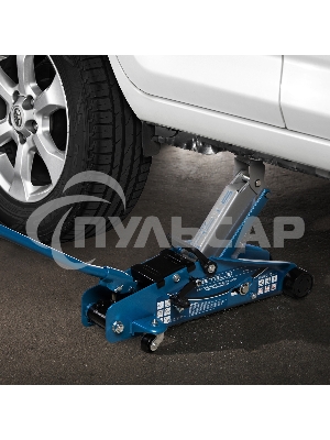 Домкрат гидравлический подкатной с фиксатором STELS 51152, 2,5т 140-385 мм