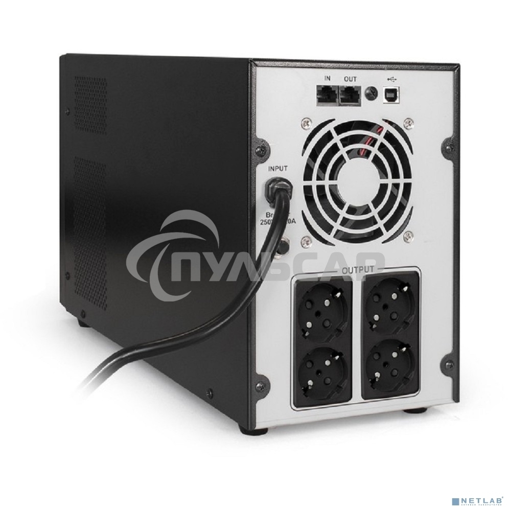 Источник бесперебойного питания ExeGate EP287660RUS SpecialPro Smart LLB-3000.LCD.AVR.EURO.RJ.USB 3000VA/1800W, LCD, AVR, 4 евророзетки, RJ45/11, USB, черный