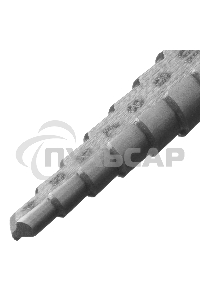 Сверло ступенчатое по металлу Сибртех 4-5-6-7-8-9-10-11-12 мм, 4241