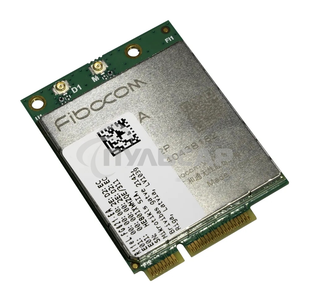 Плата концентратора MikroTik R11eL-FG621-EA miniPCi-e card, 3G/LTE, 2x u.Fl