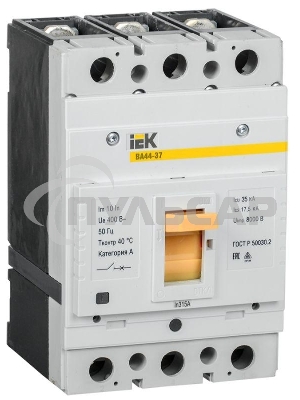 Выключатель автоматический 3п 315А 35кА ВА44-37 IEK SVA4410-3-0315-35
