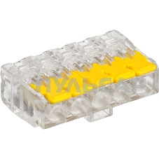 Клемма IEK СМК UKZ60-415-050 5x 0.2-0.4мм2 дл.19.2мм ш.30.4мм желтый (упак.:50шт)