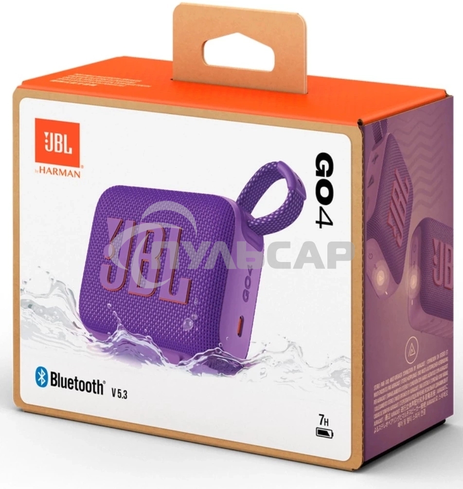 Портативная акустика JBL GO 4, фиолетовый