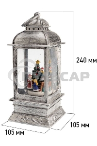 Декоративный фонарь Neon-night с эффектом снегопада и подсветкой 