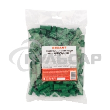 Соединительный изолирующий зажим Rexant с лепестками СИЗ-99 ø 12 мм (2,5-6 мм²), зеленый (100 шт./уп.)