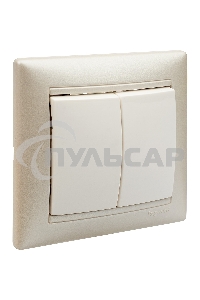 Выключатель Valena двойной выключатель/белый