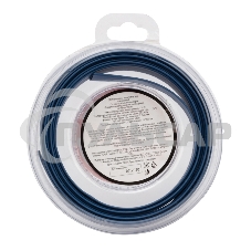 Трубка термоусаживаемая 10.0/5.0мм синяя. ролик 2.44м Rexant 29-0055