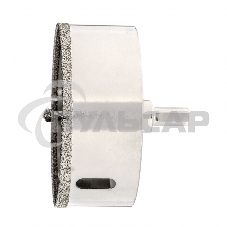 Сверло алмазное Matrix по керамограниту, 100 х 67 мм, 3-гранный хвостовик