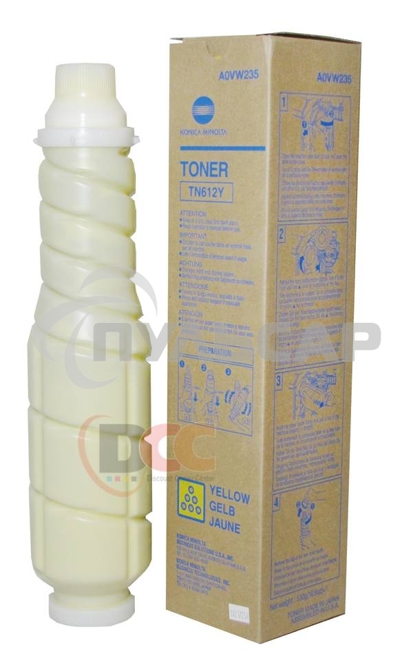 Картридж лазерный Konica-Minolta bizhub Pro C5501/6501 желтый TN-612Y