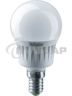 Лампа светодиодная Navigator NLL-G45-7-230-4K-E14 7Вт шар 4000К белый E14 560лм 176-264В