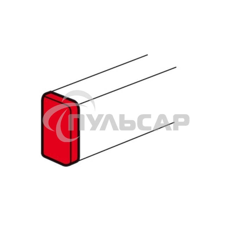 Заглушка торцевая для односекционных кабель-каналов DLP 50х105 Legrand