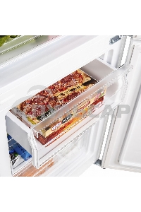 Холодильник Maunfeld MFF176SFW белый двухкамерный 187/75л морозилка снизу, ручная разморозка