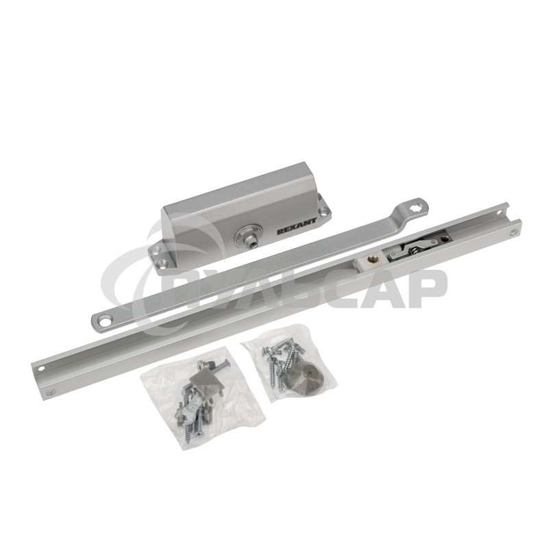 Доводчик дверной со скользящей тягой для установки на дверь весом до 65 кг