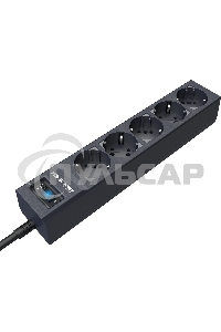 Сетевой фильтр Pilot sG-Max 5 outlets (GP), 15А/3.3 kVt, automatic circuit-breaker, 5 m, gfaphite