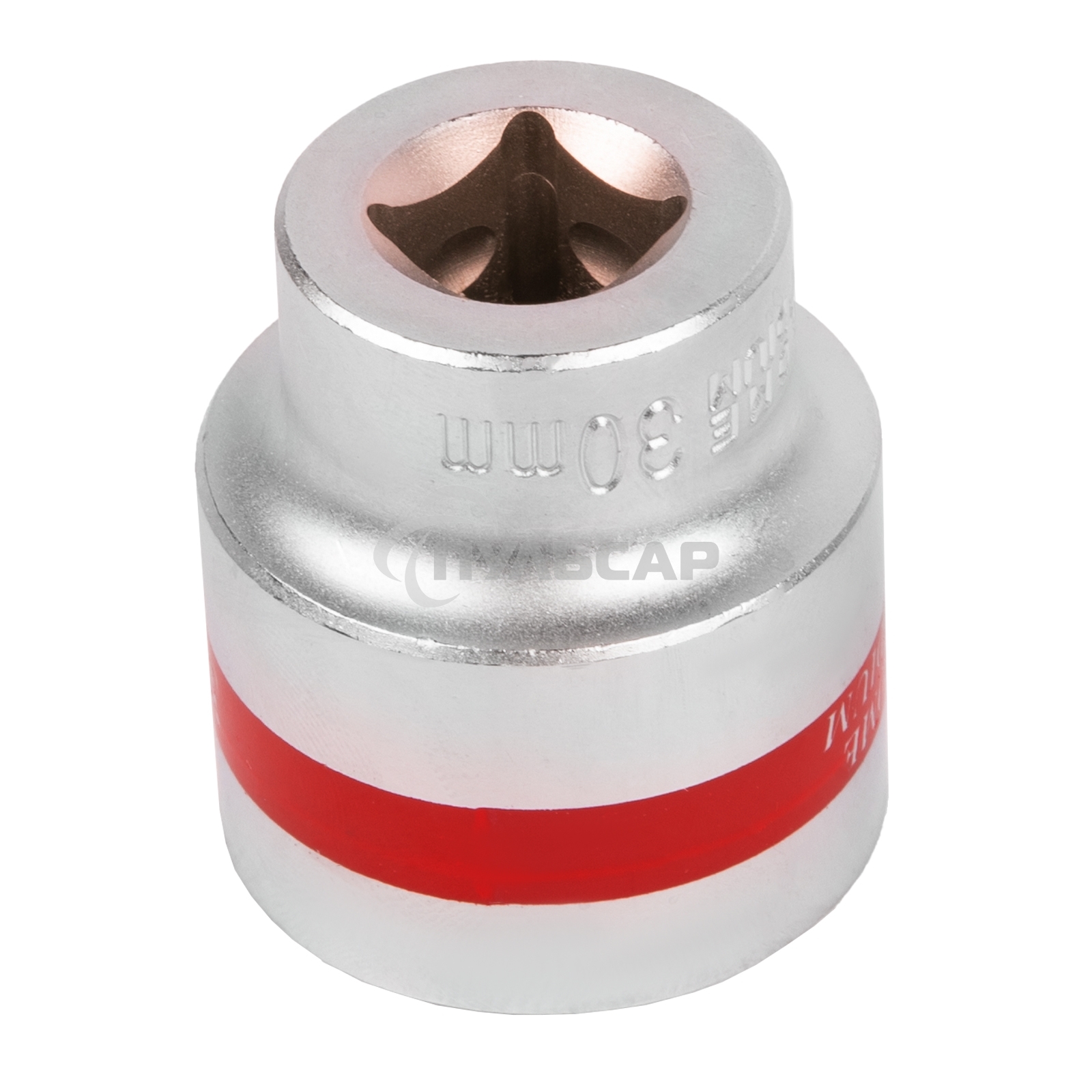 Головка Matrix торцевая 30мм 6-гранная crv под квадрат 1/2'' хромированная