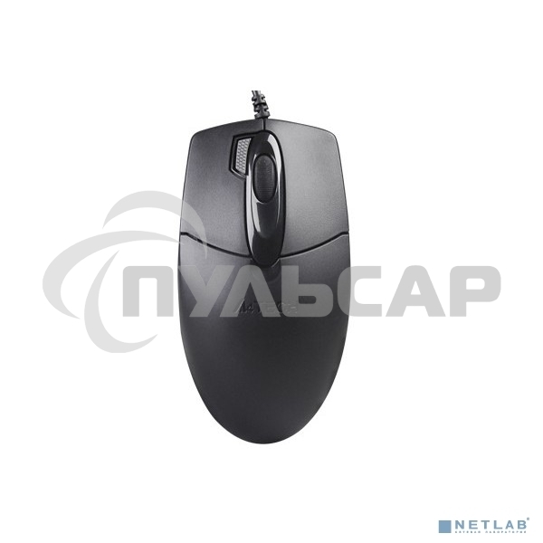 Мышь проводная A4Tech OP-730D черный, 1200 dpi, USB, кнопки - 4