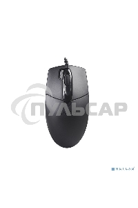 Мышь проводная A4Tech OP-730D черный, 1200 dpi, USB, кнопки - 4