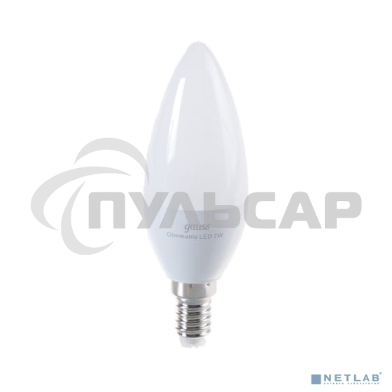 Лампа светодиодная Gauss Led Candle-dim E14 7Вт 4100К диммируемая