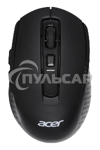 Мышь беспроводная Acer OMR070 черный, 1600 dpi, радиоканал, Bluetooth, USB, кнопки - 6