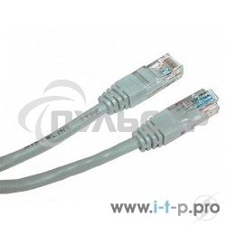 Патч-корд UTP Cablexpert кат.5e, 30м, литой, многожильный (серый)
