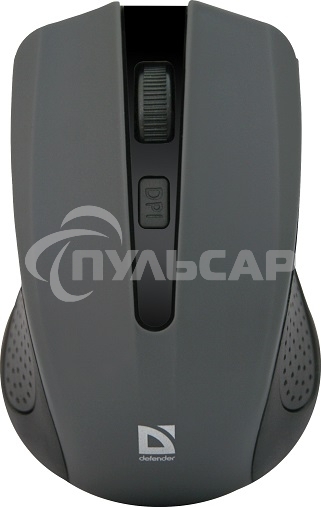 Мышь беспроводная Defender Accura MM-935 серый, 1600 dpi, радиоканал, USB, кнопки - 4