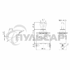 Тумблер 250V 15А (2c) ON-OFF однополюсный(KN-101)Rexant (в упак. 1шт.)