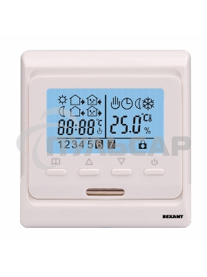 Терморегулятор Rexant с дисплеем и автоматическим программированием /R51XT/ 51-0532