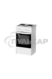 Плита электрическая Darina S EM 521 404 W белый/черный, конфорок 2 шт, духовка 45 л, 50 см x 85 см x 41 см