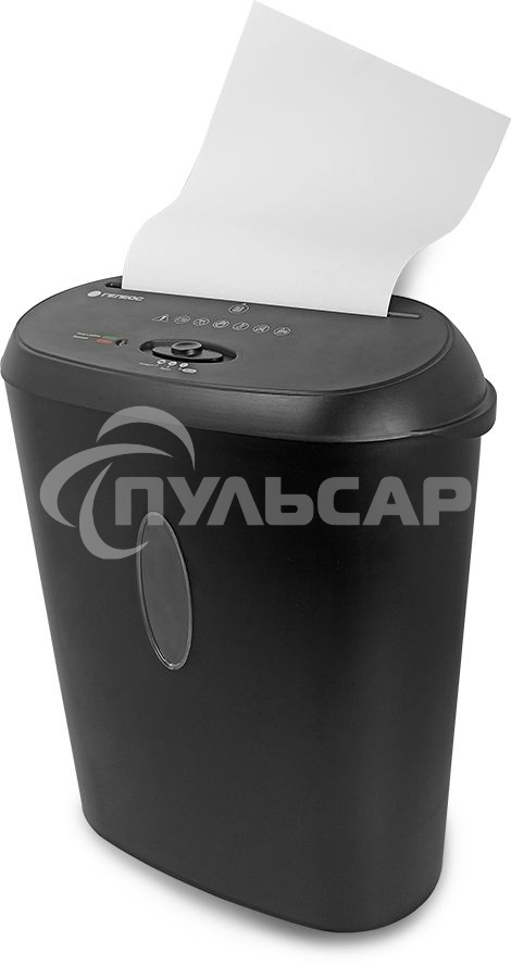 Уничтожитель документов ГЕЛЕОС УМ24-4, DIN P-4 (4 ур-нь секр.), фрагмент 3,9х38мм, 17 лист (70г/м2), CD/пл.карты/скрепки/скобы, 24 литра