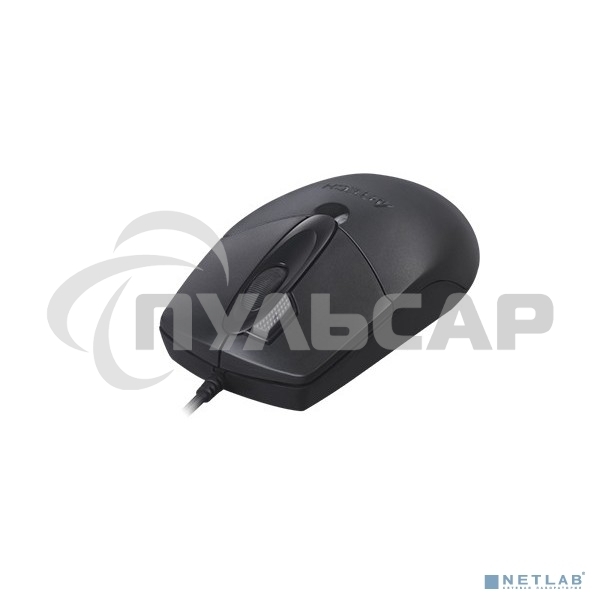 Мышь проводная A4Tech OP-730D черный, 1200 dpi, USB, кнопки - 4