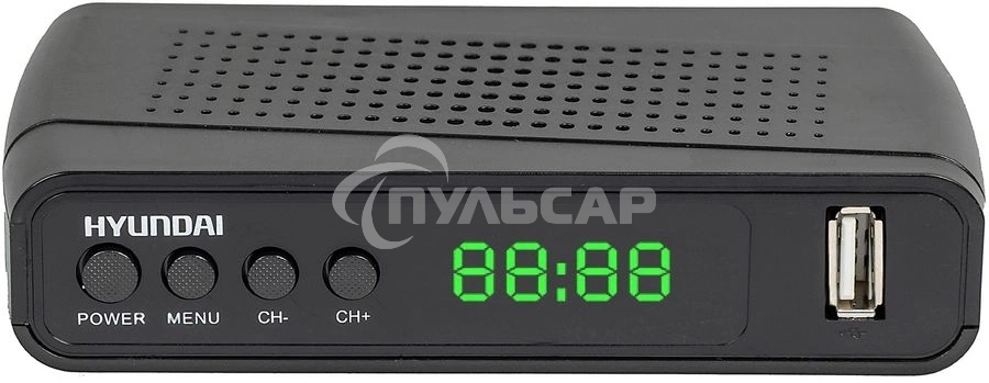 Ресивер DVB-T2 Hyundai H-DVB520 + WiFi-адаптер черный