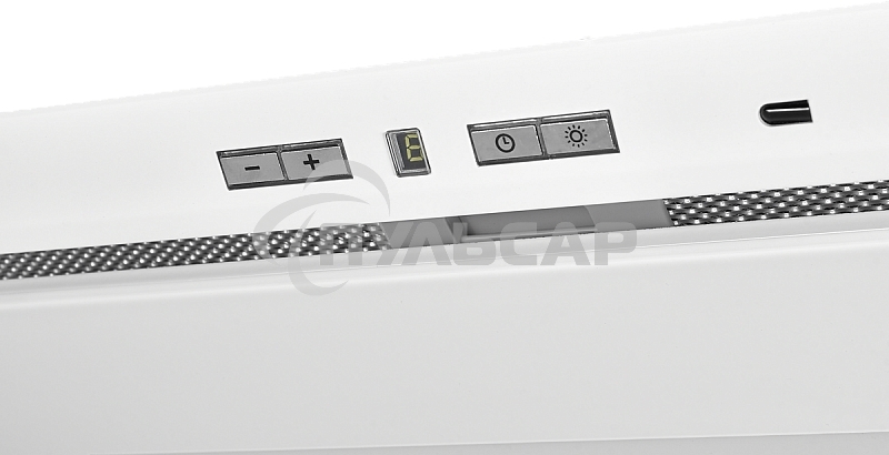 Встраиваемая вытяжка Kuppersberg INBOX 54 W, ширина 54 см, отвод/рециркуляция, 1000 м3/час, управление Soft Touch, 4 скорости, светодиодное освещение 1х13 Вт, металлические жироулавливающие фильтры, угольный фильтр (опция), цбелый