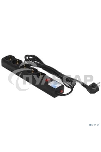 Сетевой фильтр Powercube SPG5-С3 3м (5 розеток) черный (коробка)