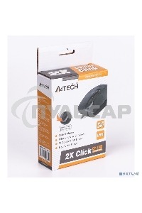 Мышь проводная A4Tech OP-730D черный, 1200 dpi, USB, кнопки - 4