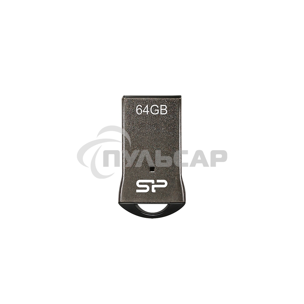 Флешка USB Silicon Power R/W 64 Gb Touch T01 SP064 GbUF2T01V1K USB 2.0 черный/серебристый