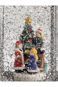 Декоративный фонарь Neon-night с эффектом снегопада и подсветкой 