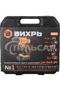 Дрель-шуруповерт Вихрь ДА-24Л-2к 72/14/18, Аккумуляторная, 24В
