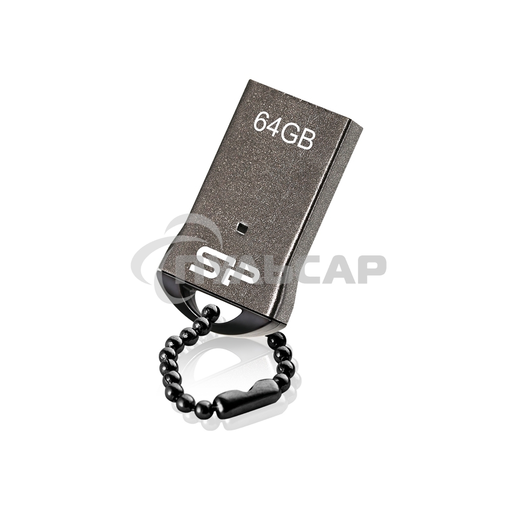 Флешка USB Silicon Power R/W 64 Gb Touch T01 SP064 GbUF2T01V1K USB 2.0 черный/серебристый