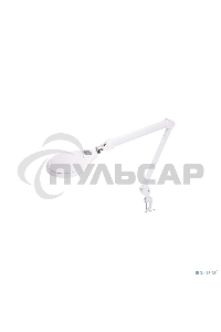 Лупа на струбцине Rexant, круглая, 5D, с подсветкой 72 SMD, сенсорный регулятор яркости, белая