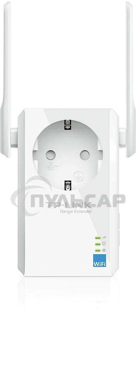 Сетевой адаптер TP-Link SOHO TL-WA860RE 300Mbps Wireless N Wall Plugged Range Extender with AC Passthrough, QCA(Atheros), 2T2R, 2.4GHz, 802.11b/g/n, 1 10/100Mbps LAN port, Range Extender button, Range Extender mode, suppo поставляется без кабеля RJ-45