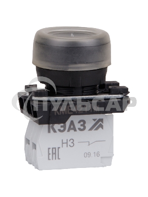 Кнопка КМЕ 4211м 1но+1нз цилиндр IP65 черный КЭАЗ 248243