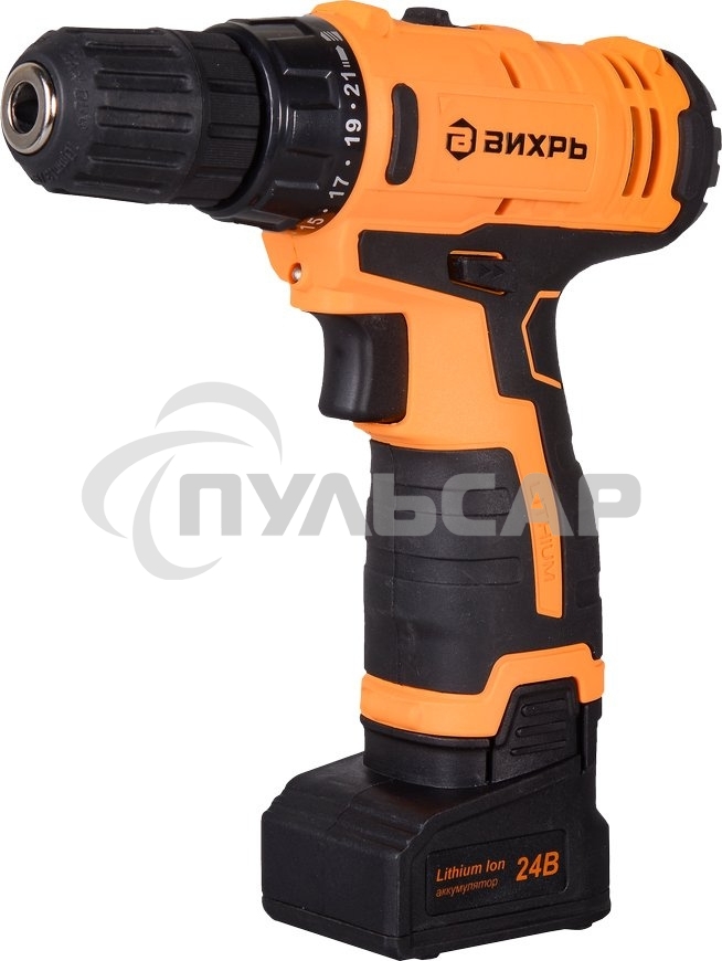 Дрель-шуруповерт Вихрь ДА-24Л-2к 72/14/18, Аккумуляторная, 24В
