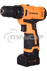 Дрель-шуруповерт Вихрь ДА-24Л-2к 72/14/18, Аккумуляторная, 24В