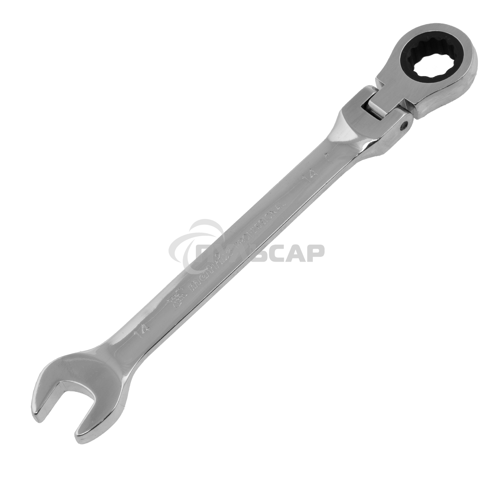 Набор ключей комбинированных Matrix, трещоточных шарнирных 6шт