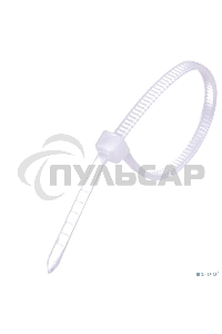 Стяжка нейлоновая Exegate EX253855RUS неоткрывающаяся CV-300W, 300мм, упак. 100шт белый