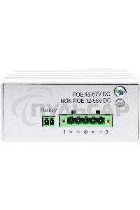 Коммутатор Unmanaged Industrial Switch 4x1000Base-T PoE, 2x1000Base-X SFP, PoE Budget 60W, Surge 4KV, -40 to 75°C