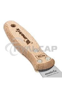 Шпательная лопатка Matrix из нержавеющей стали, 40 мм, буковая рукоятка, EFP